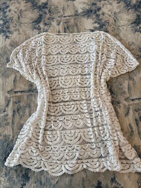 Pilyq White Lace Swim Coverup